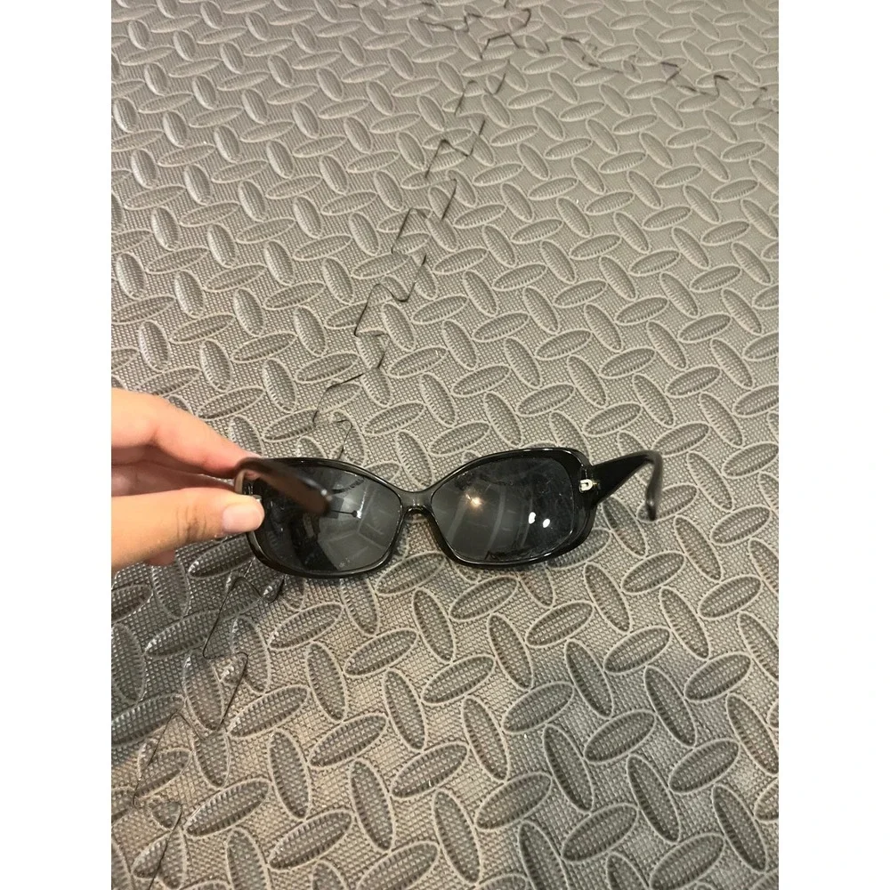 Prada Sunglasses Women 70-13-115 Black SPR04F 70013 1AB-1A1 Wrap Oval Italy